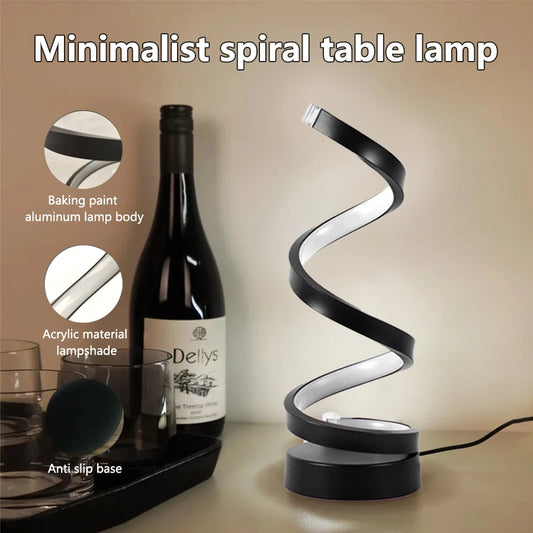 Light Spiral Table Lamp Modern