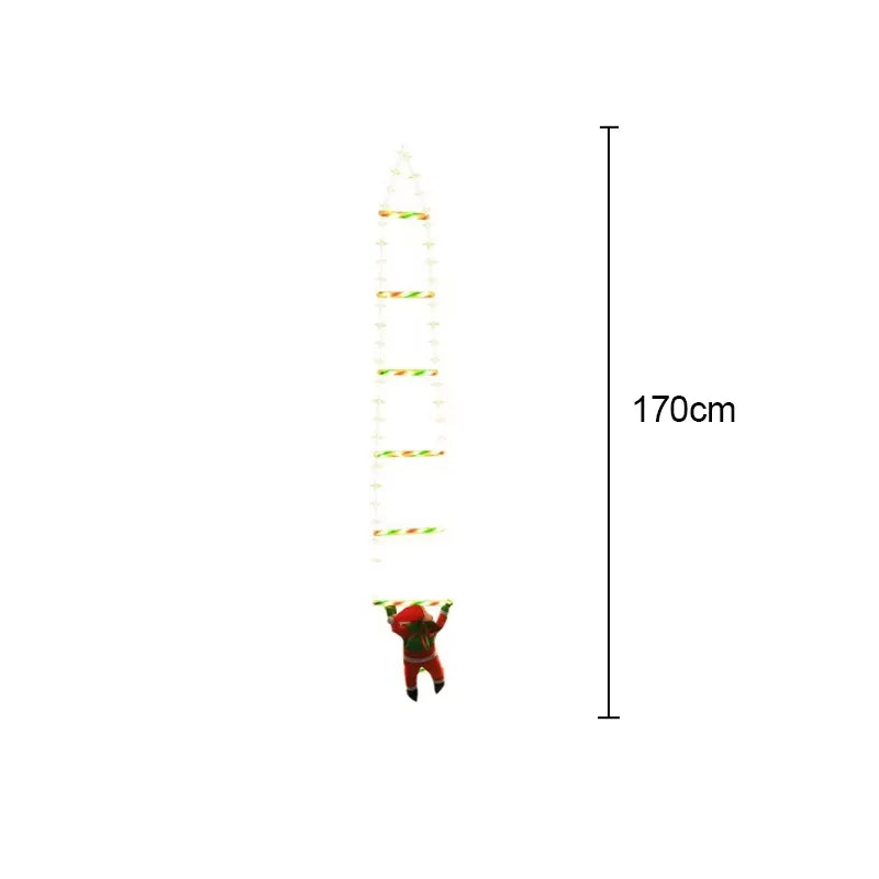 LED Christmas with Climbing Santa Claus