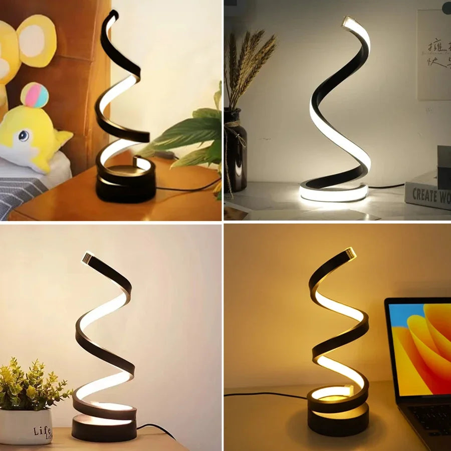 Light Spiral Table Lamp Modern